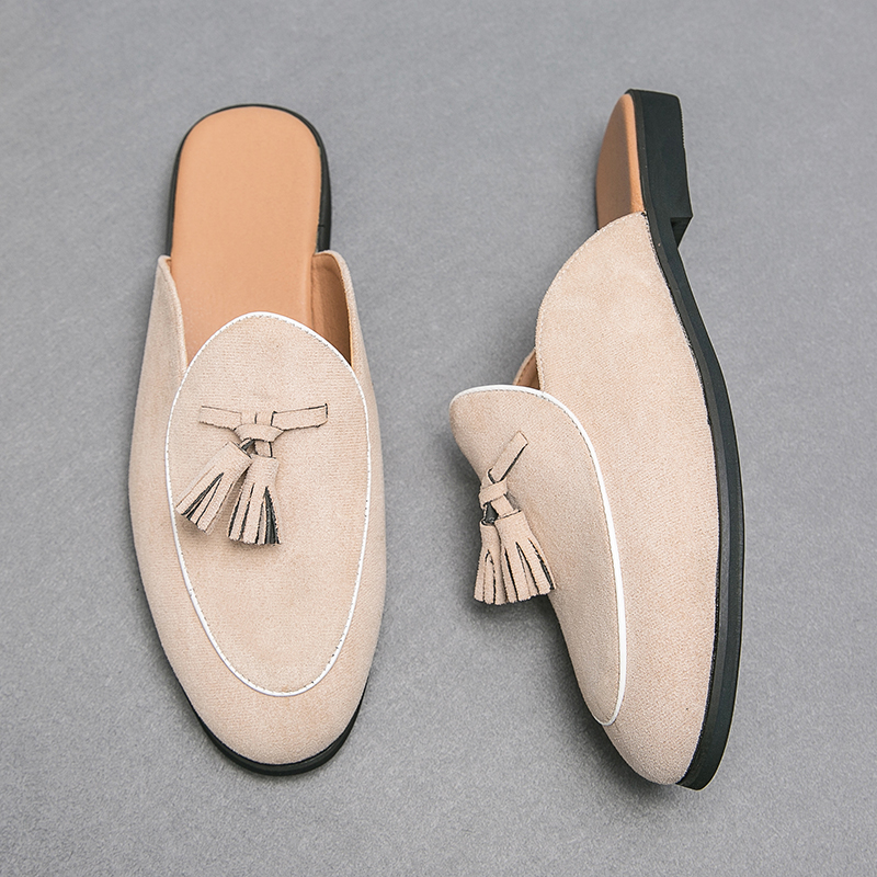 Loafer Slip On Men - Men's Slippers Summer Baotou Half Slipper