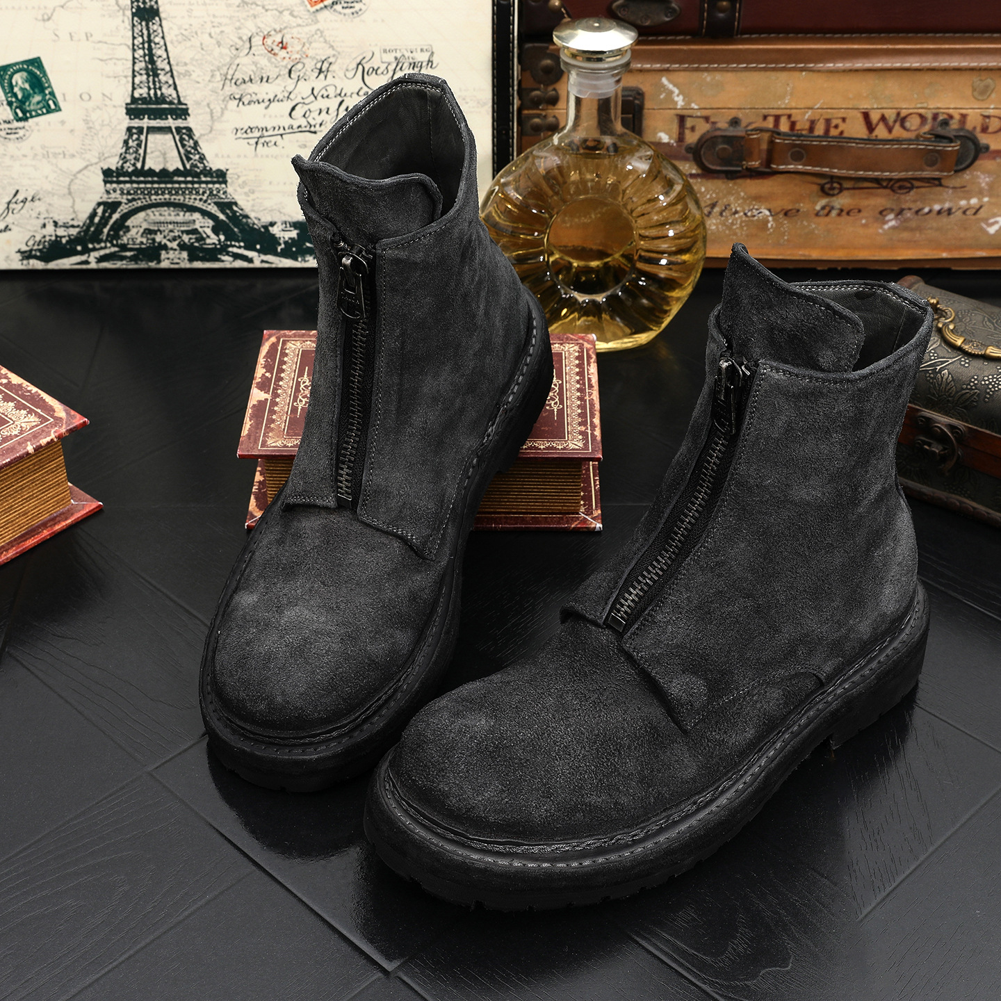 CLAIAMI New Genuine Leather Wa - Men'S Shoes Zipper avis et prix