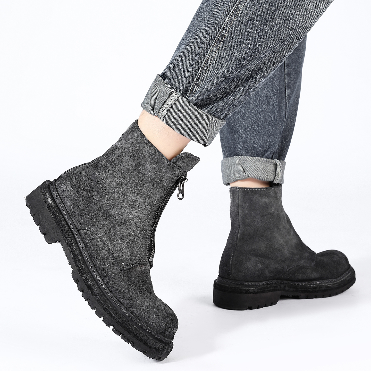 CLAIAMI New Genuine Leather Wa - Men'S Shoes Zipper avis et prix
