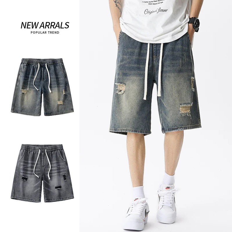 Summer Thin Denim Shorts Men's - Men'S Shoes With Jeans avis et prix
