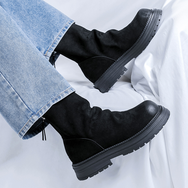 men's fashion punk rock high p - Men'S Shoes Zipper avis et prix