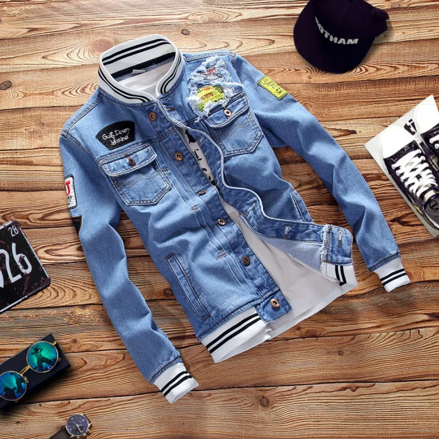 New 2026 Men's Denim Jackets F - Men'S Shoes With Jeans avis et prix
