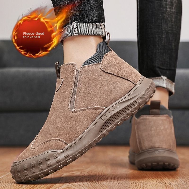 Winter Men's Shoes Plush Warm  - Loafer Slip On Men avis et prix
