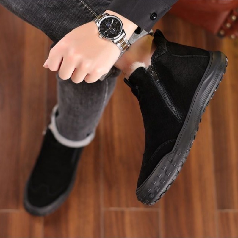 Winter Men's Shoes Plush Warm  - Loafer Slip On Men avis et prix