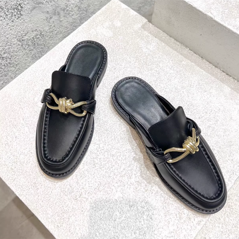 Metal Buckle Half Slippers For - Loafer Slip On Men avis et prix