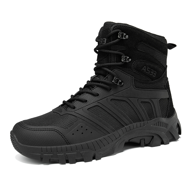 Men Tactical Boots Lace Up Des - Men'S Shoes Zipper avis et prix