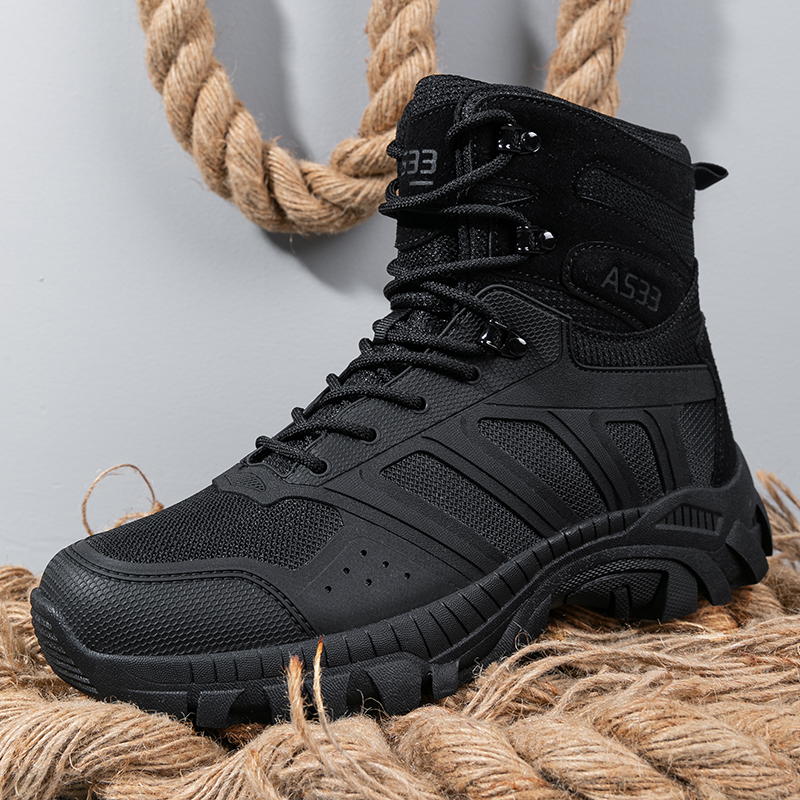 Men Tactical Boots Lace Up Des - Men'S Shoes Zipper avis et prix