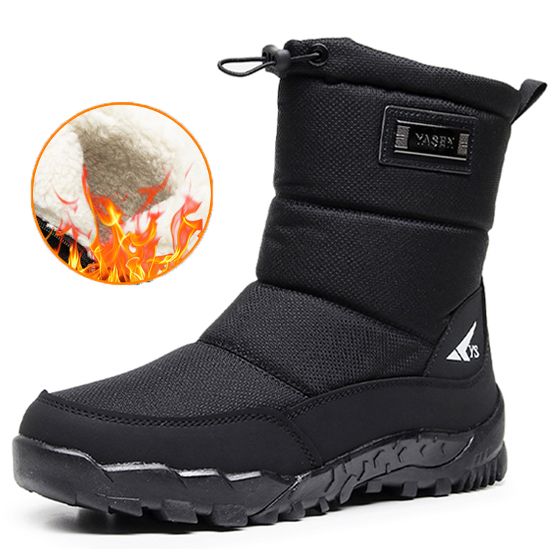 Warm Winter Plush Snow Boots M - Men'S Shoes Zipper avis et prix