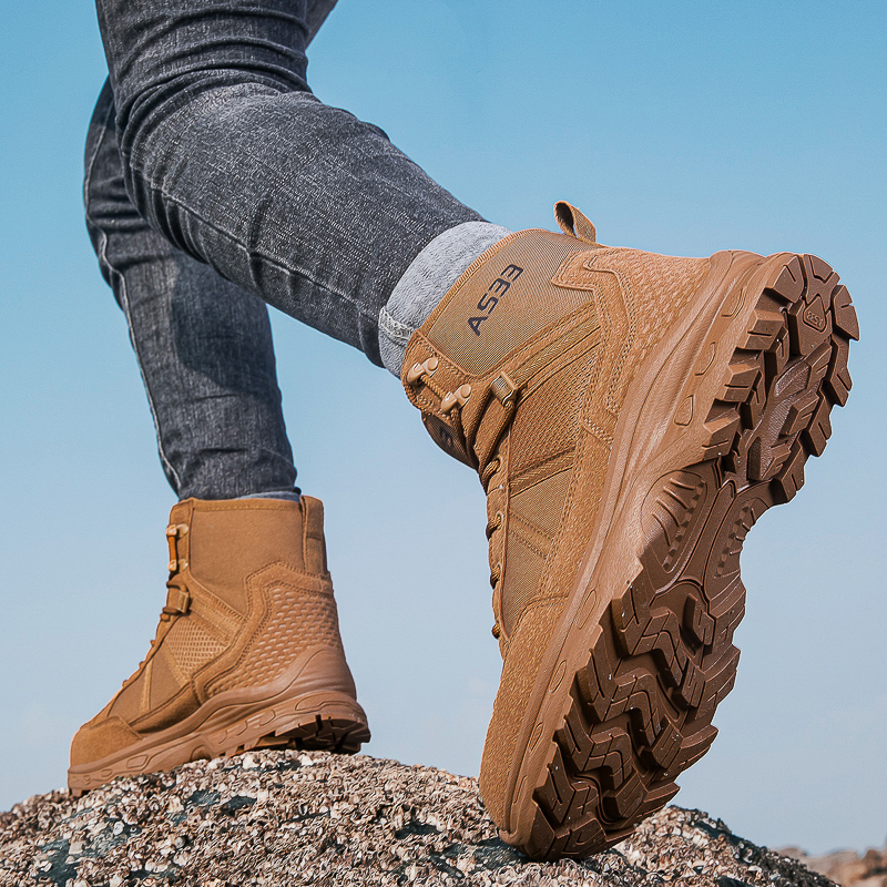 Men's Military Tactical Boots  - Men'S Shoes Zipper avis et prix