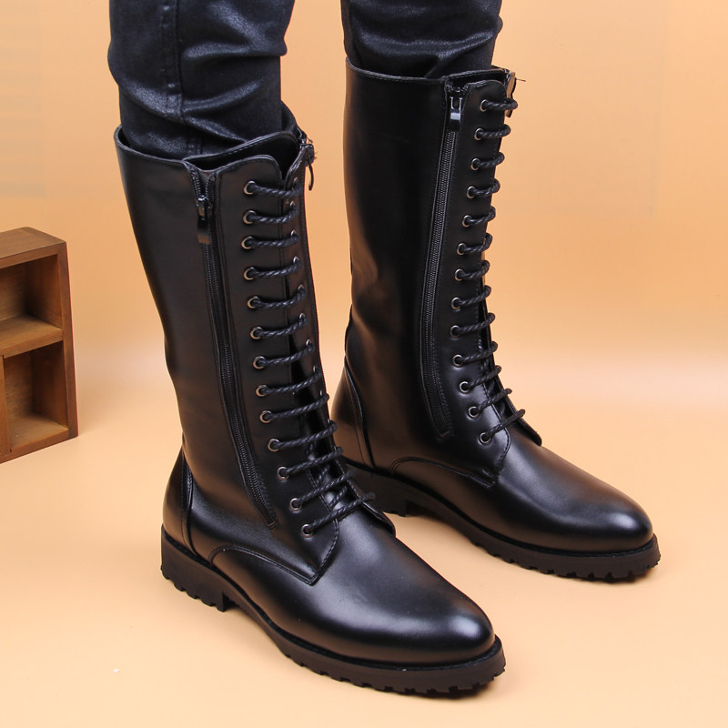 men's luxury fashion high boot - Men'S Shoes Zipper avis et prix