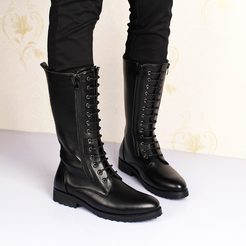 men's luxury fashion high boot - Men'S Shoes Zipper avis et prix