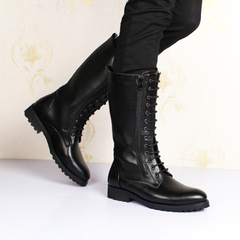 men's luxury fashion high boot - Men'S Shoes Zipper avis et prix
