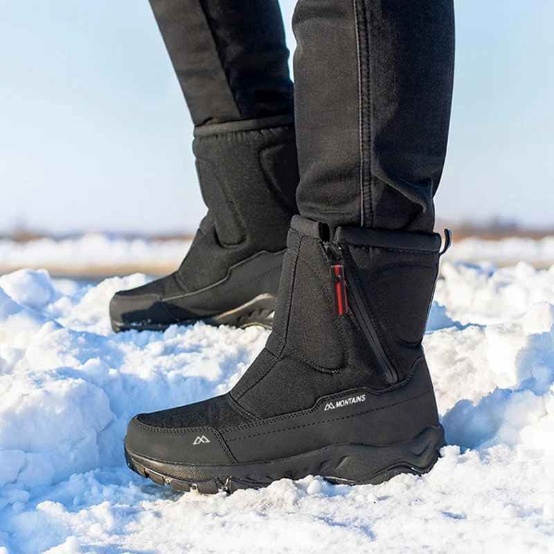 Winter Mens Keep Warm Snow Boo - Men'S Shoes Zipper avis et prix