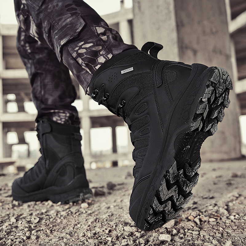 New Men Tactical Boots Militar - Men'S Shoes Zipper avis et prix