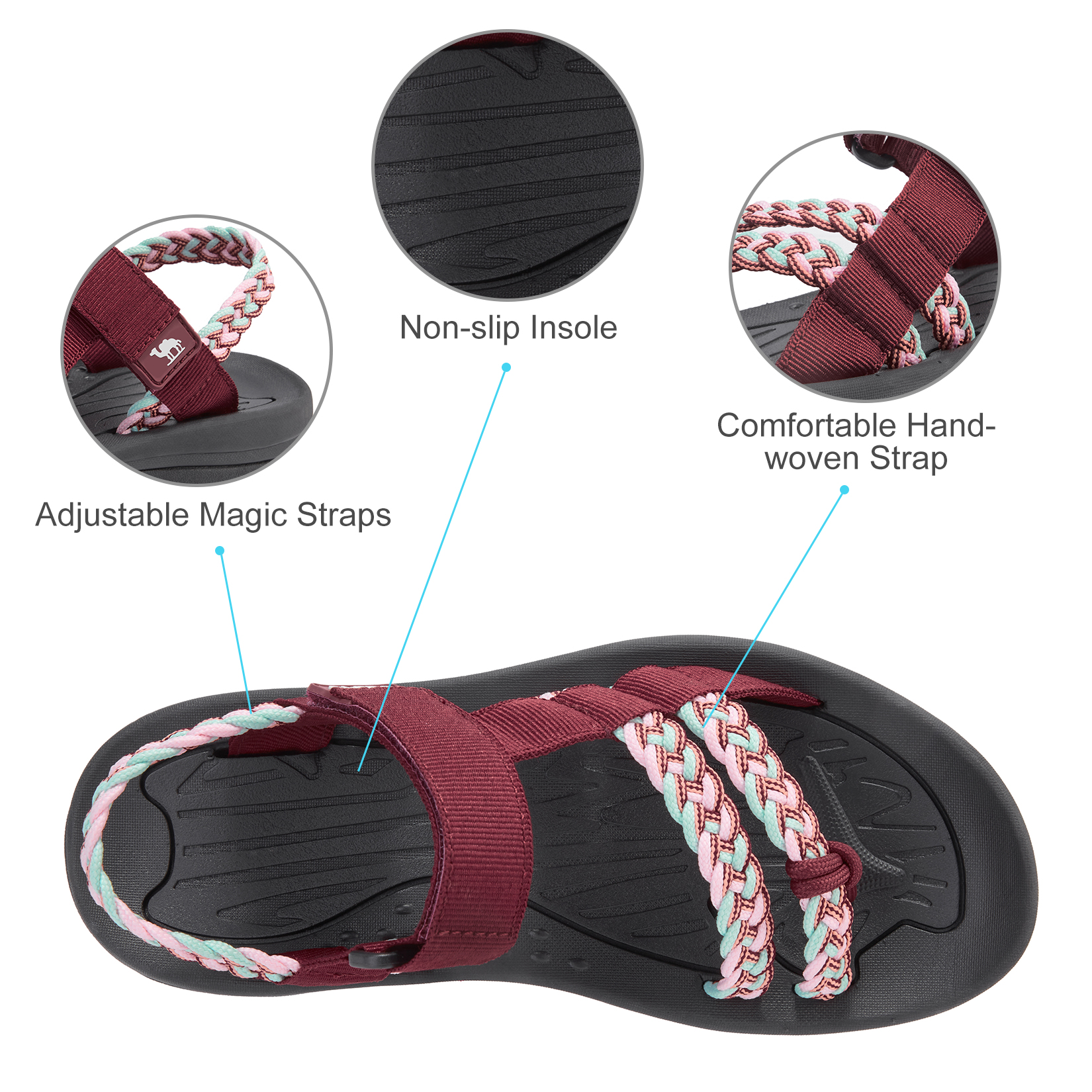 GOLDEN CAMEL Hiking Sandals fo - Sandal Sport Outdoor avis et prix