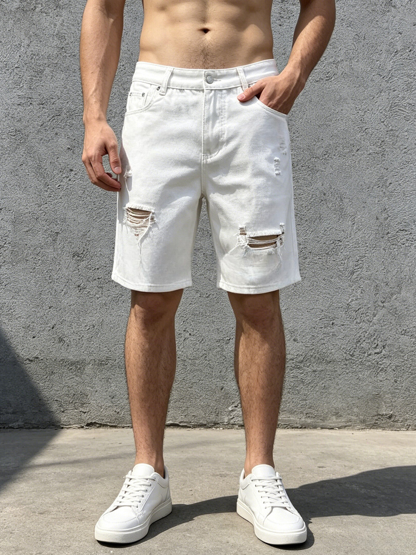 Men Jeans Denim Pants Clothing - Men'S Shoes With Jeans avis et prix