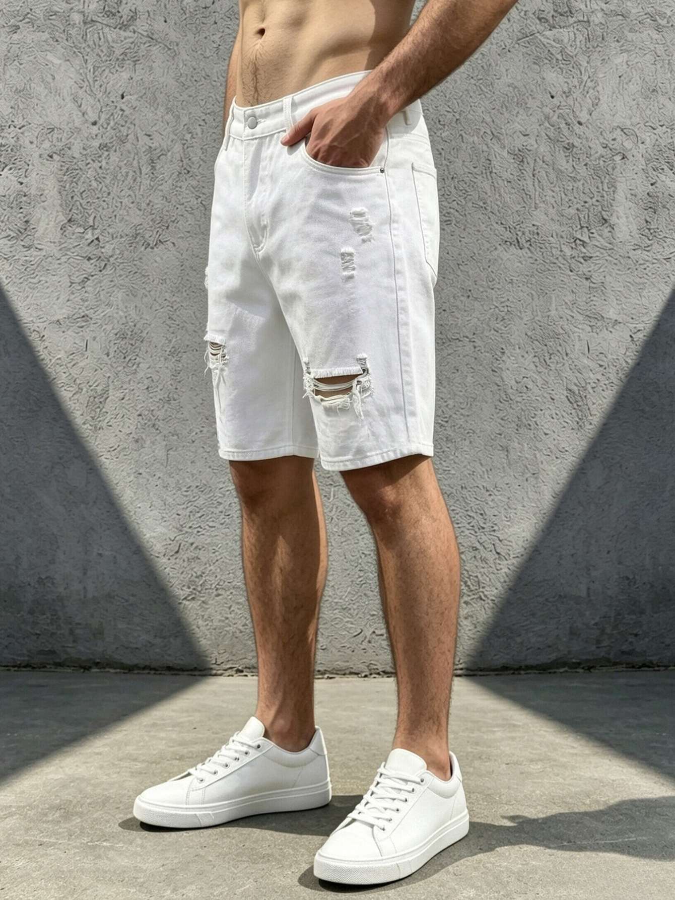 Men Jeans Denim Pants Clothing - Men'S Shoes With Jeans avis et prix
