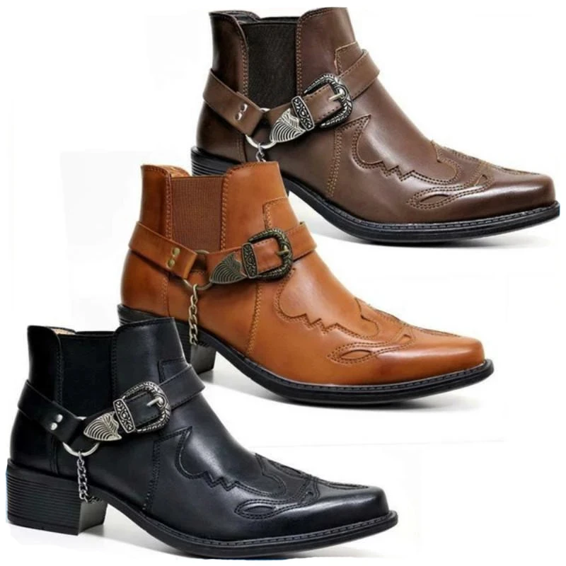 Fashion 2026 Men's Vintage Cow - Men'S Shoes Zipper avis et prix