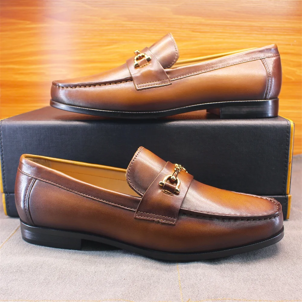 Men's Loafers Dress Shoes roun - Loafer Slip On Men avis et prix