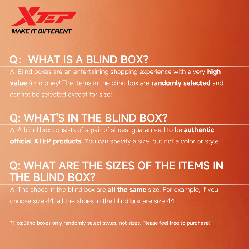 Xtep Hot Mystery Box For Men W - Men'S Shoes Limited Edition avis et prix