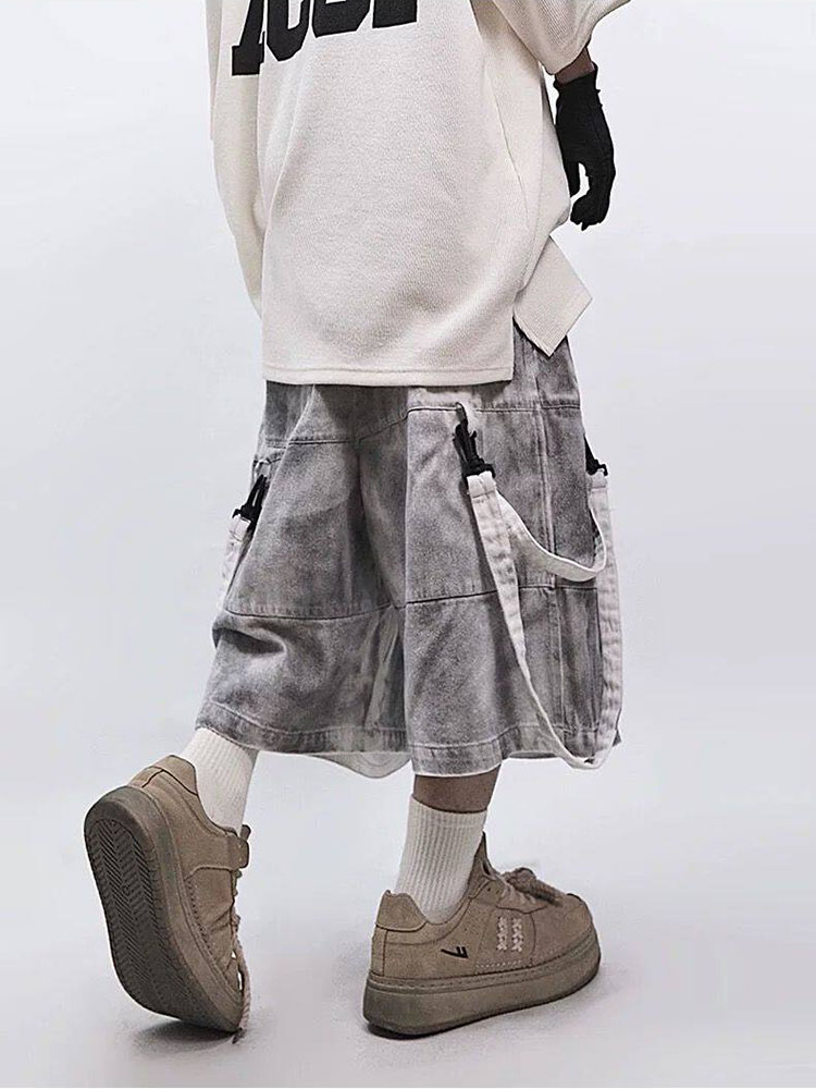 Retro Hip-hop Men's Ripped Jea - Men'S Shoes With Jeans avis et prix