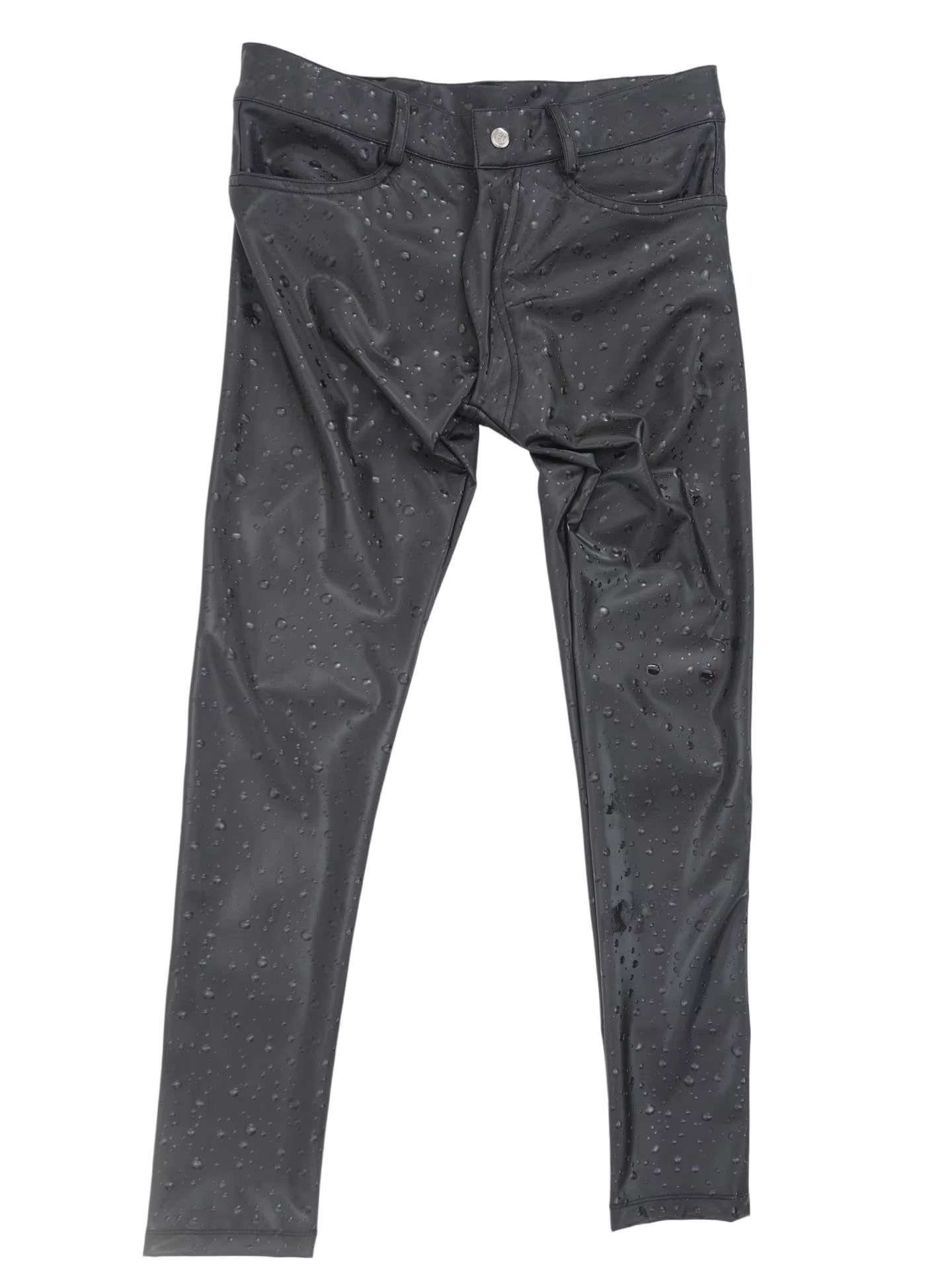 3D Water Drop Print Elastic PU - Men'S Shoes With Jeans avis et prix