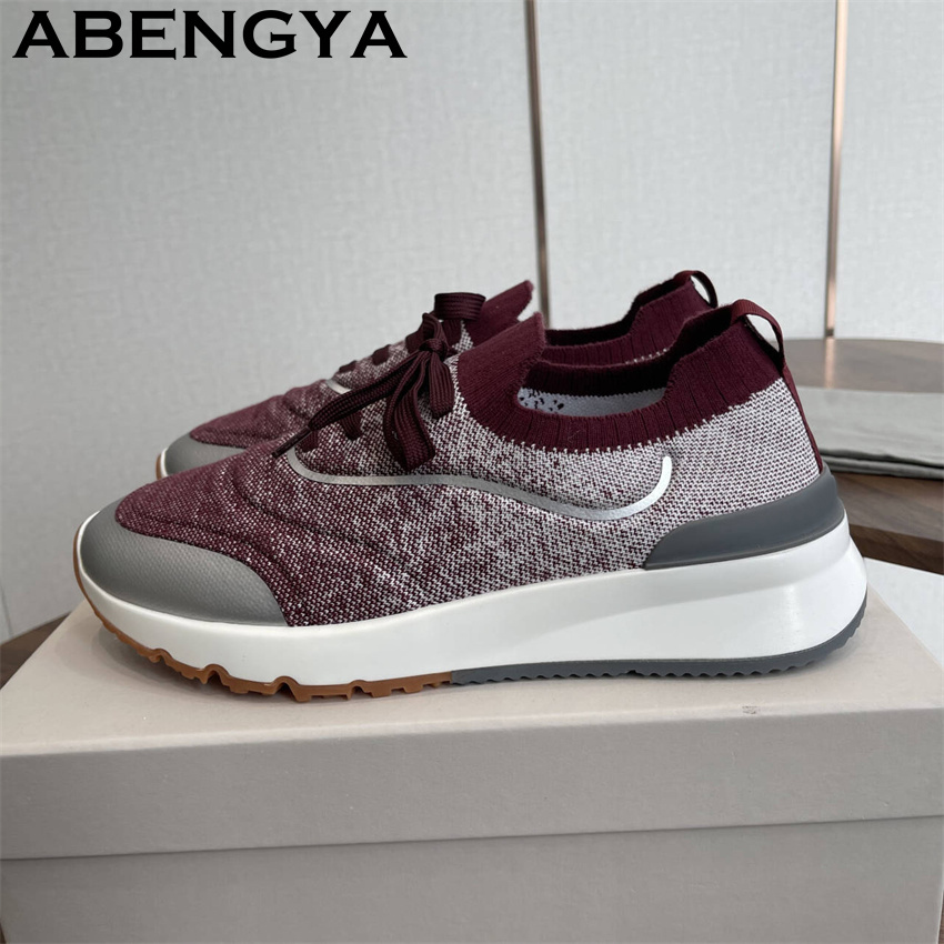 Men New Multicolour Knitted lo - Loafer Slip On Men avis et prix
